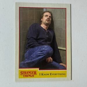 2018 Topps Stranger Things Season 1 BASE Card #92 / I KNOW EVERYTHING